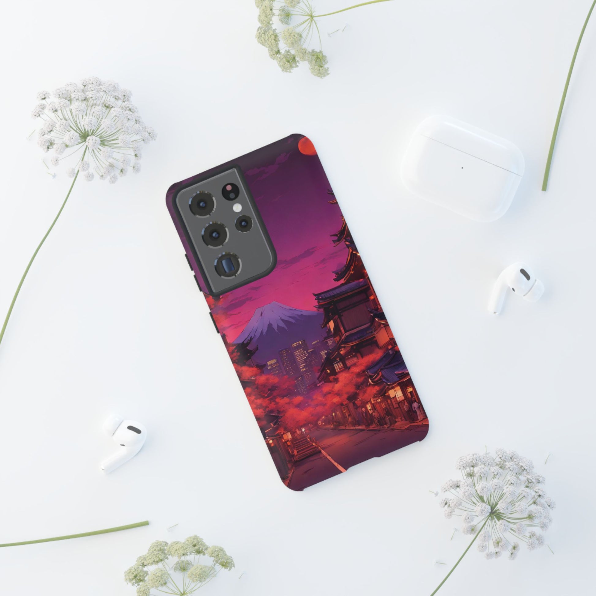 Traditional Japanese Village Countryside-Dual Layer Ultra Tough Phone Case Printify by The Night Shift Automotive Apparel