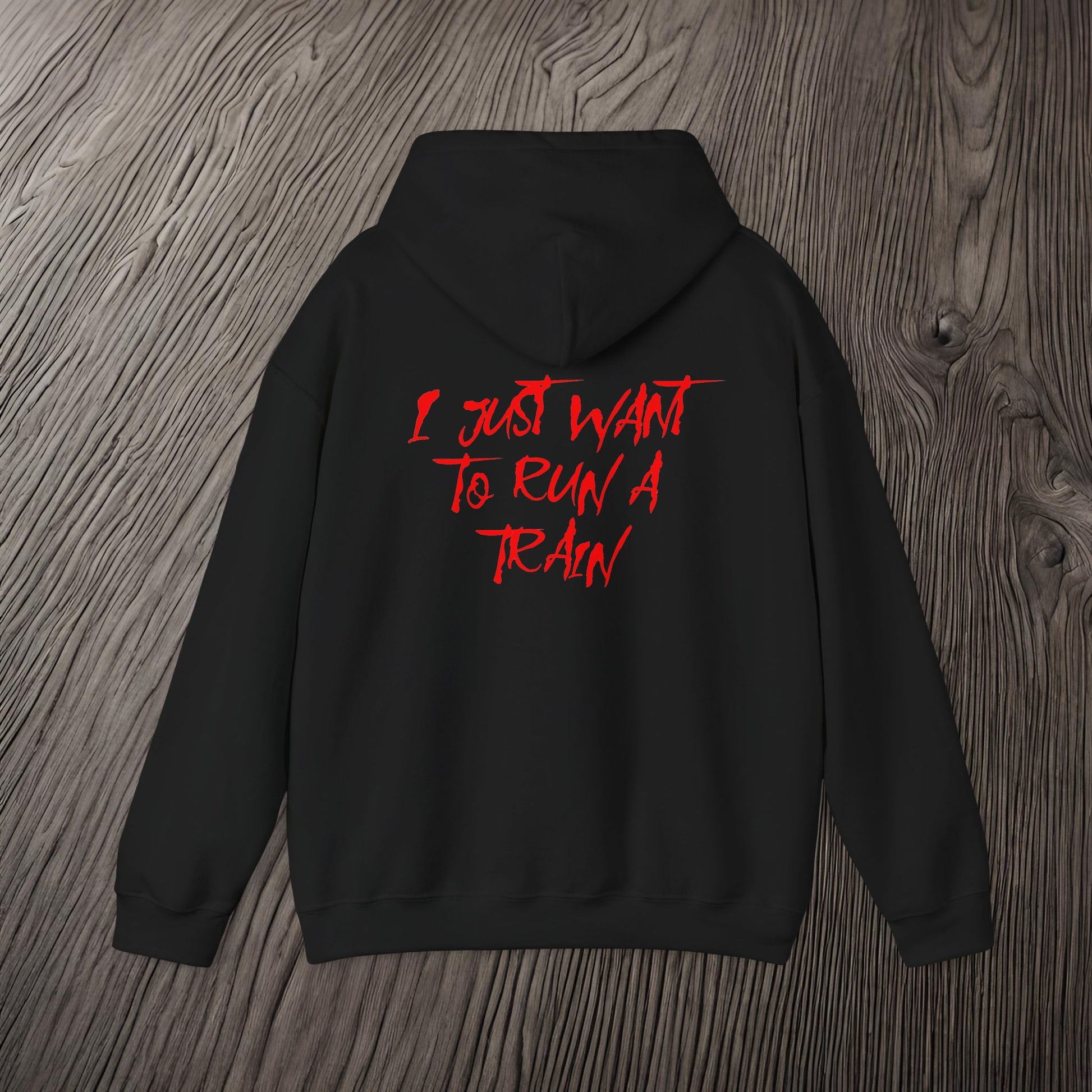 I Just Want To Run A Train-Ultra Soft, Premium Hoodie Printify by The Night Shift Automotive Apparel