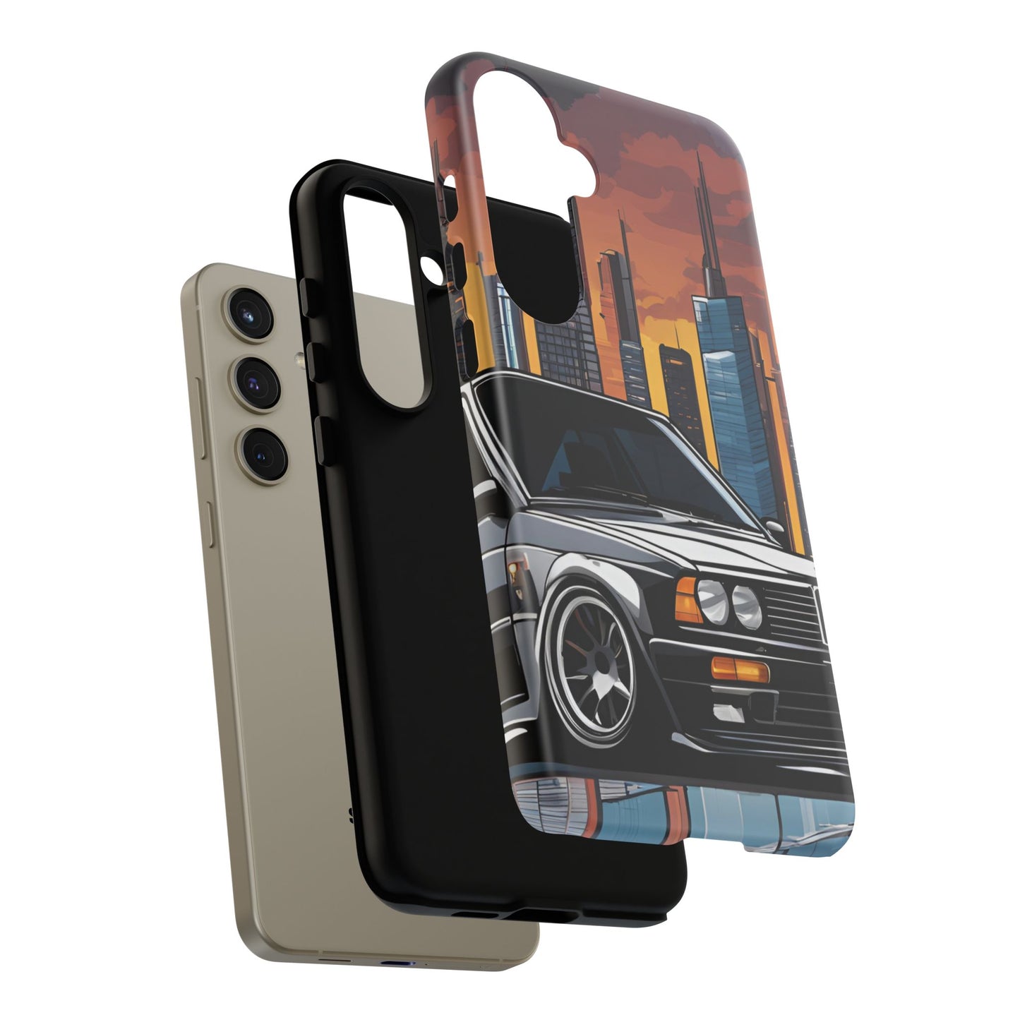 BMW E30 M3-Dual Layer Ultra Tough Phone Case Printify by The Night Shift Automotive Apparel