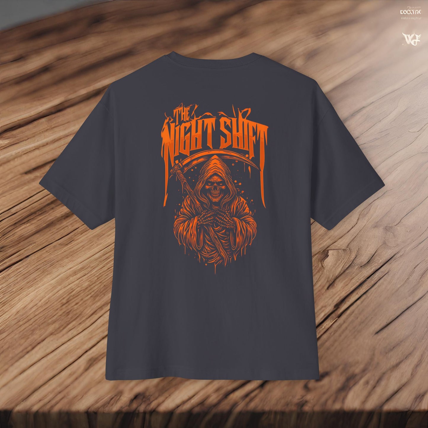 Grim Reaper-Premium, Ultra Soft Unisex Oversized Boxy Tee Printify by The Night Shift Automotive Apparel