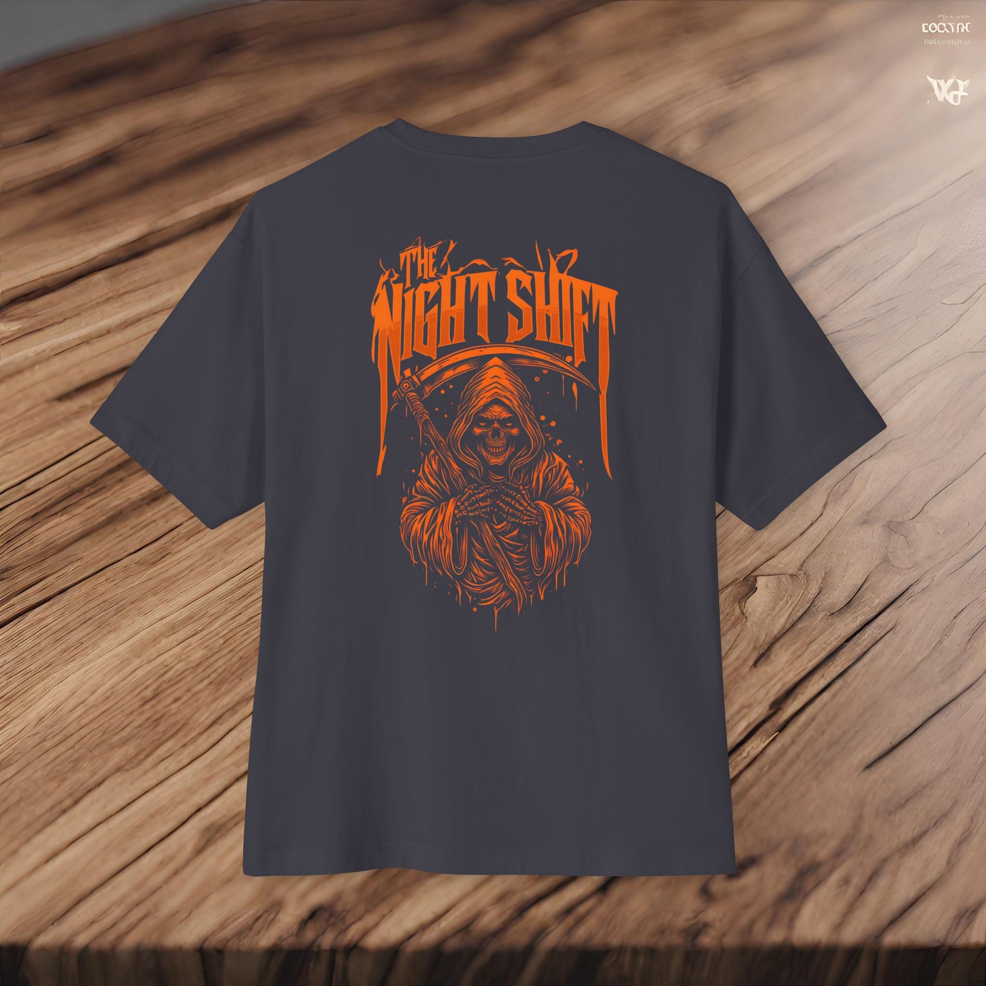 Grim Reaper-Premium, Ultra Soft Unisex Oversized Boxy Tee Printify by The Night Shift Automotive Apparel