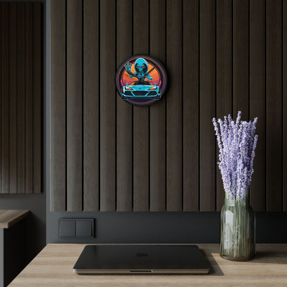 Tandem Alien-Acrylic Wall Clock