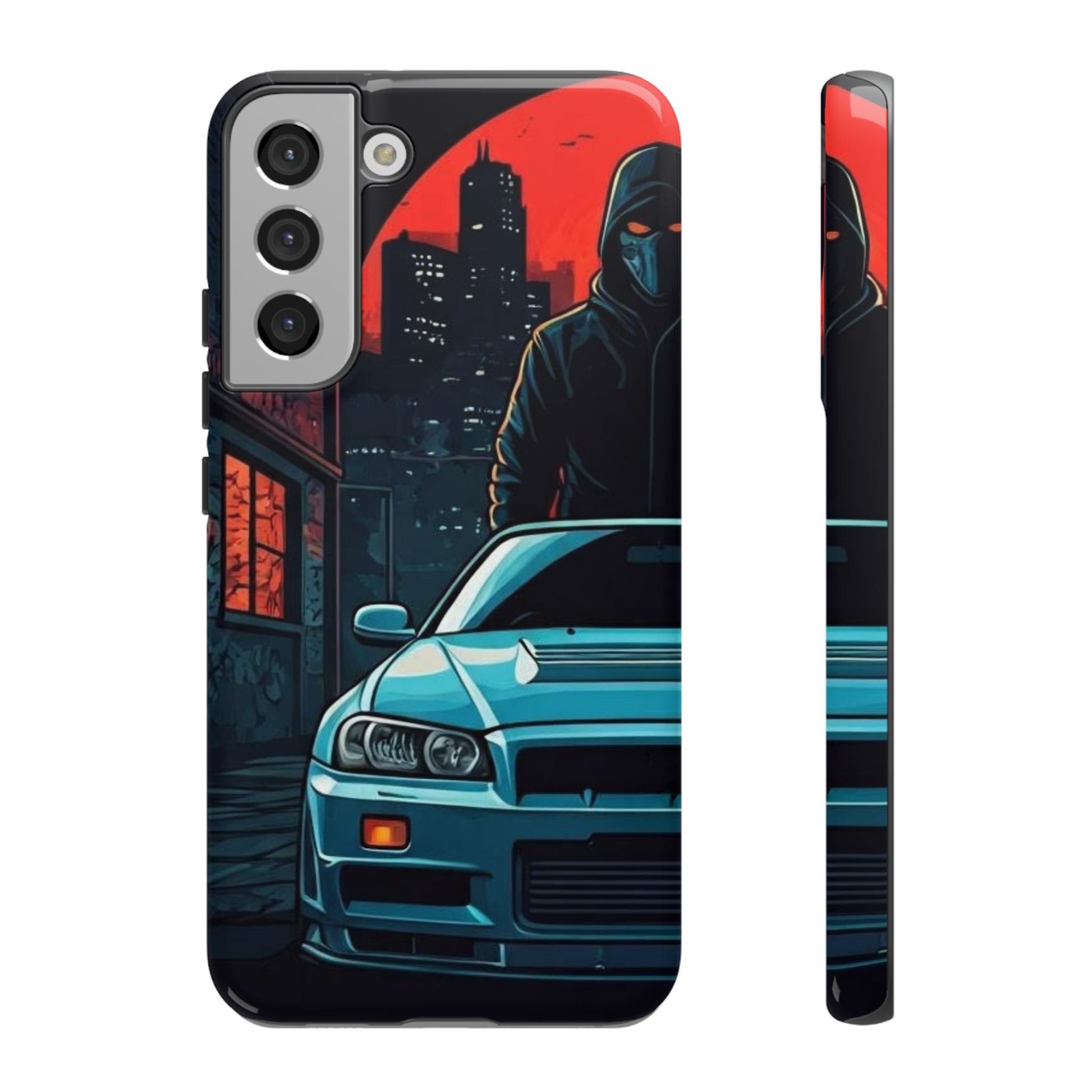 Nissan Skyline R34 Street Life-Dual Layer Ultra Tough Phone Case Printify by The Night Shift Automotive Apparel