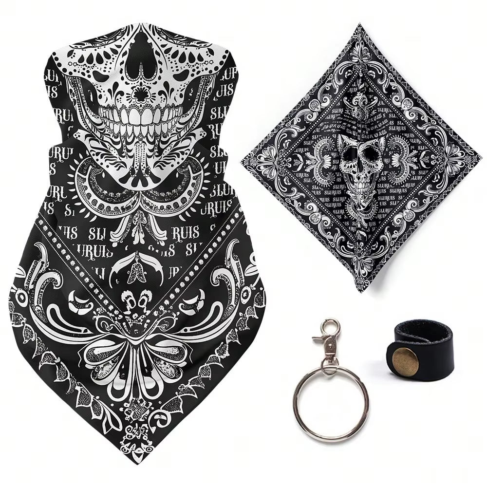 Retro Motorcycle Quick-Dry Breathable Face Cover Bandana Color 8 The Night Shift Performance Street Gear by The Night Shift Automotive Apparel