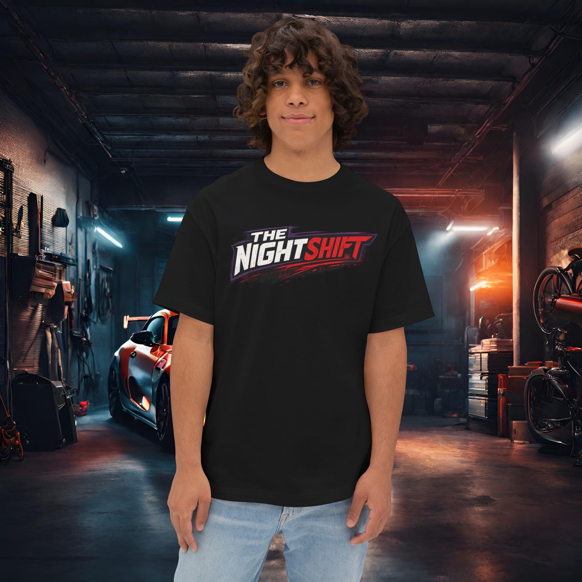 Mazda RX-7 FD Stay Sideways-Premium, Ultra Soft Unisex Oversized Boxy Tee Printify by The Night Shift Automotive Apparel