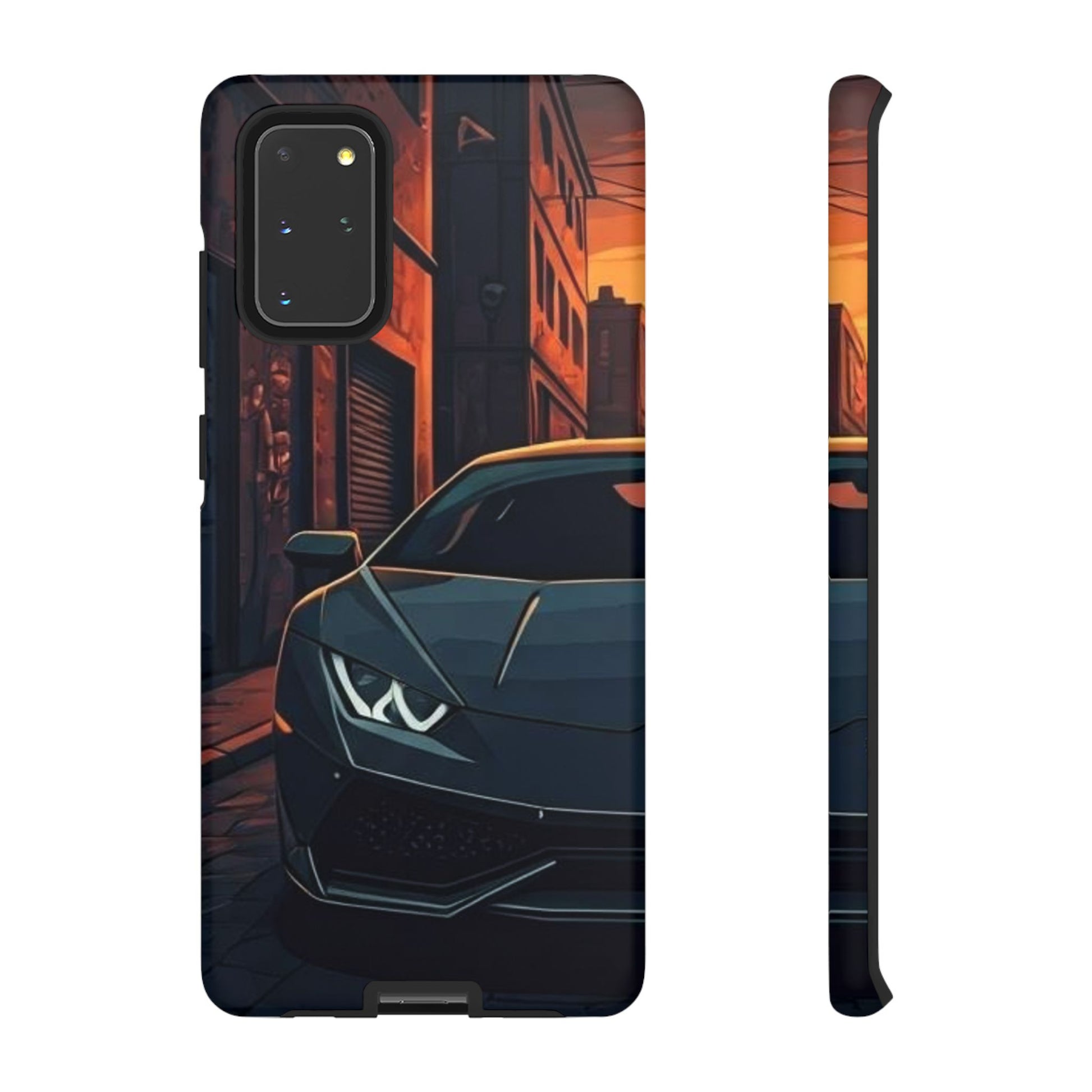 Lamborghini Huracan Street Life-Dual Layer Ultra Tough Phone Case Samsung Galaxy S20+ Matte Printify by The Night Shift Automotive Apparel
