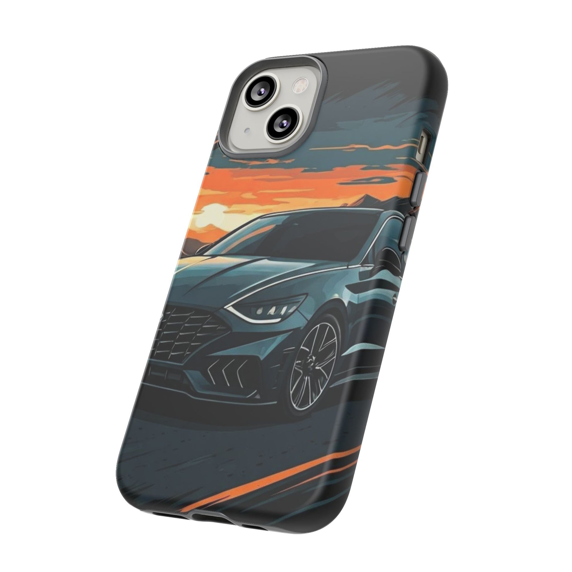 Hyundai Sonata-Sunset Drive-Dual Layer Ultra Tough Phone Case Printify by The Night Shift Automotive Apparel