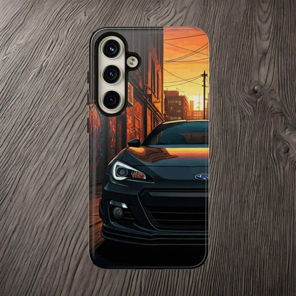 Subaru BRZ Street Life-Dual Layer Ultra Tough Phone Case Samsung Galaxy S24 Plus Glossy Printify by The Night Shift Automotive Apparel