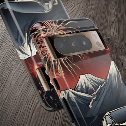 Subaru WRX/STI Fireworks-Dual Layer Ultra Tough Phone Case Printify by The Night Shift Automotive Apparel