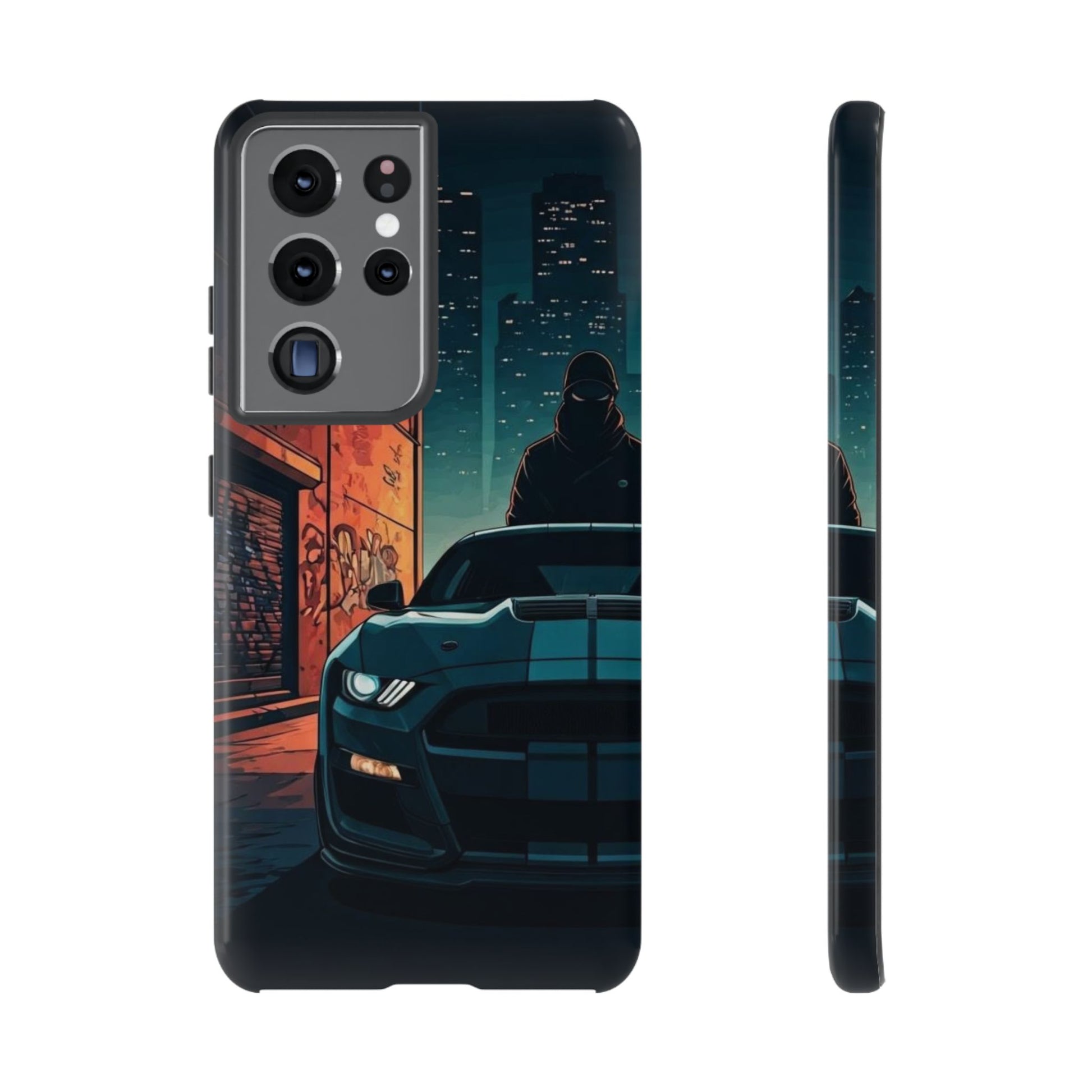 Ford Mustang Shelby GT350 Street Life-Dual Layer Ultra Tough Phone Case Samsung Galaxy S21 Ultra Glossy Printify by The Night Shift Automotive Apparel
