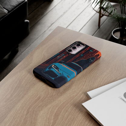 Toyota Supra MK-V Street Life-Dual Layer Ultra Tough Phone Case Samsung Galaxy S23 Plus Glossy Printify by The Night Shift Automotive Apparel