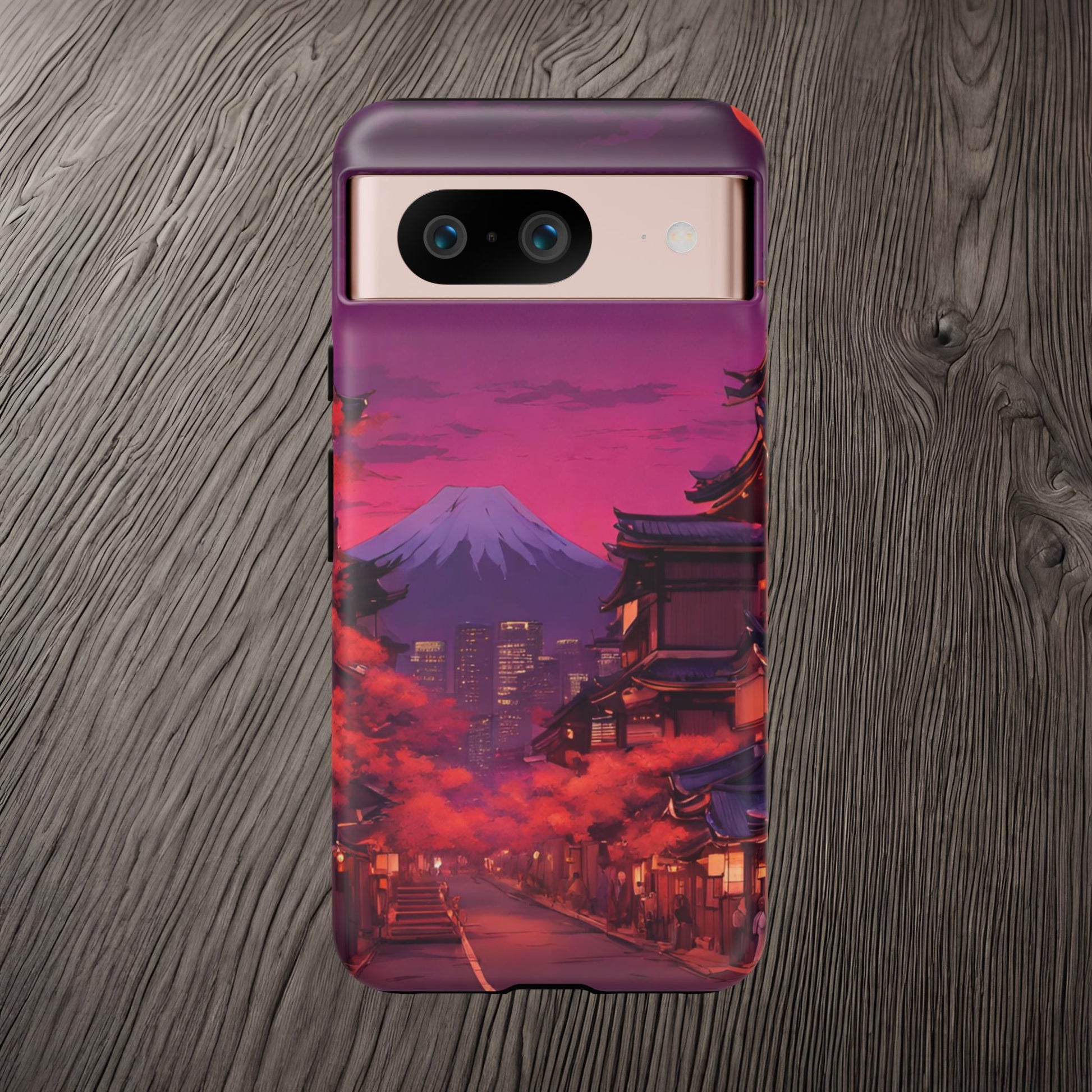 Traditional Japanese Village Countryside-Dual Layer Ultra Tough Phone Case Google Pixel 8 Matte Printify by The Night Shift Automotive Apparel