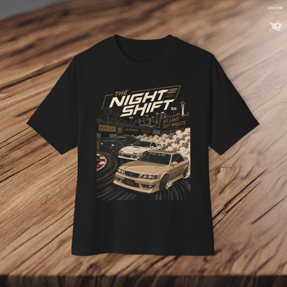 Toyota Chaser JZX100 Tandem-Premium, Ultra Soft Unisex Oversized Boxy Tee Printify by The Night Shift Automotive Apparel