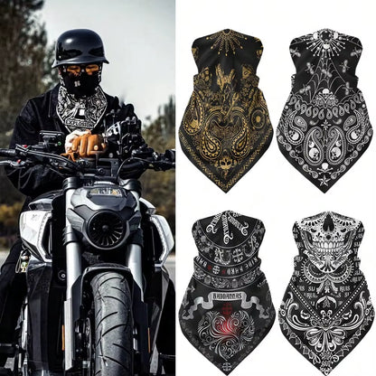 Retro Motorcycle Quick-Dry Breathable Face Cover Bandana The Night Shift Performance Street Gear by The Night Shift Automotive Apparel