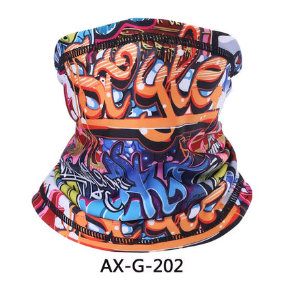 Skull Bandana Fleece Neck Gaiter Half Face Mask