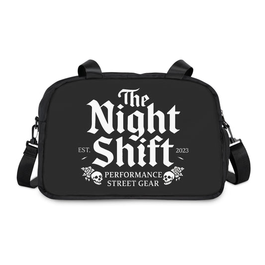 Gym & Fitness Handbag 12.4" x 13.3" Black Printify by The Night Shift Automotive Apparel