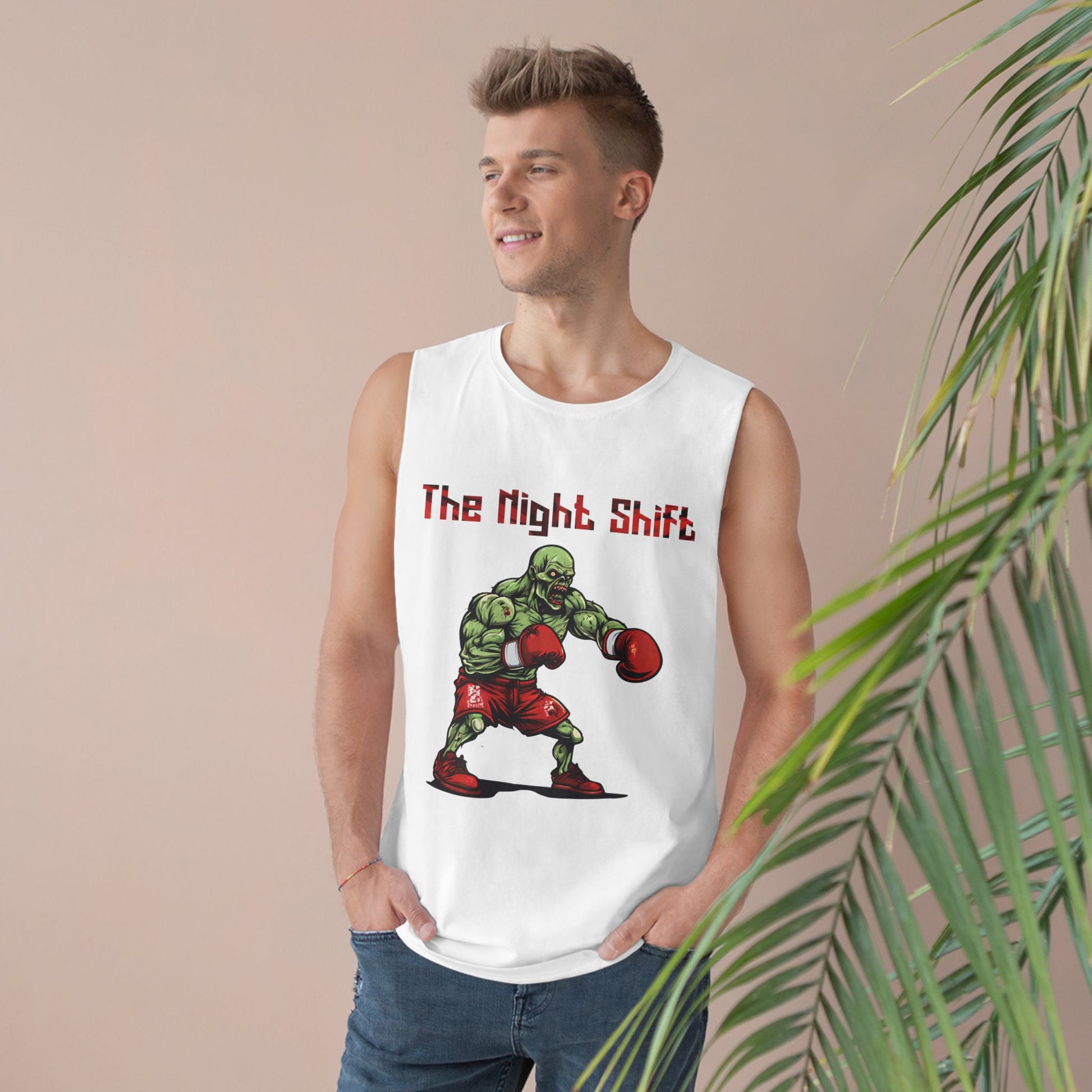 Zombie Heavy Weight Boxing Champion - Premium Unisex Barnard Tank Top Printify by The Night Shift Automotive Apparel