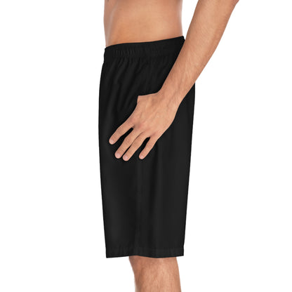 Hustle For The Muscle - Men's Relaxed Fit Board Shorts Printify by The Night Shift Automotive Apparel