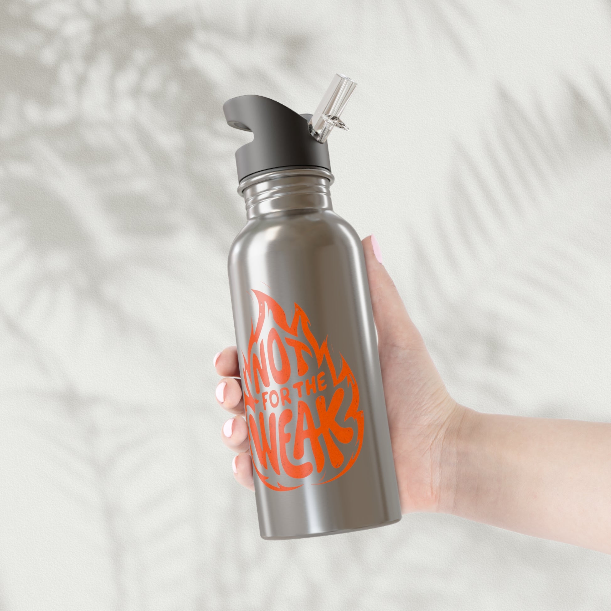 Stainless Steel Water Bottle With Straw, 20oz Printify by The Night Shift Automotive Apparel