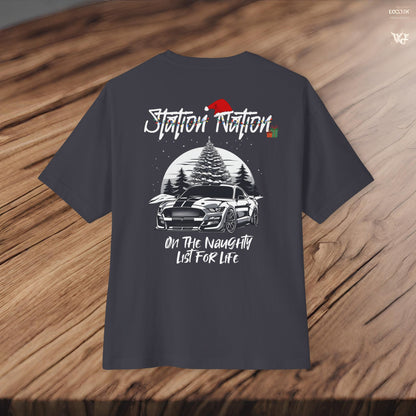 🎄 Christmas Limited Edition Station Nation-Premium, Ultra Soft Unisex Oversized Boxy Tee Printify by The Night Shift Automotive Apparel