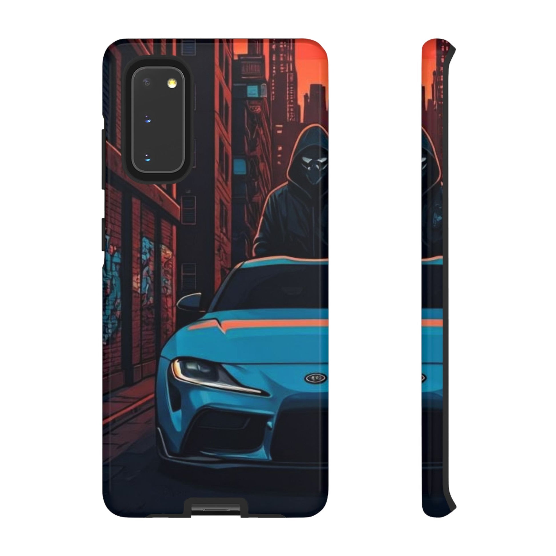 Toyota Supra MK-V Street Life-Dual Layer Ultra Tough Phone Case Samsung Galaxy S20 Glossy Printify by The Night Shift Automotive Apparel
