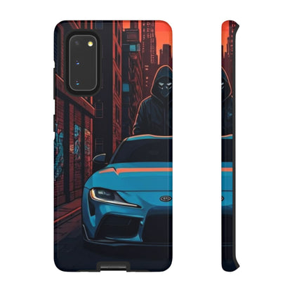 Toyota Supra MK-V Street Life-Dual Layer Ultra Tough Phone Case Samsung Galaxy S20 Glossy Printify by The Night Shift Automotive Apparel