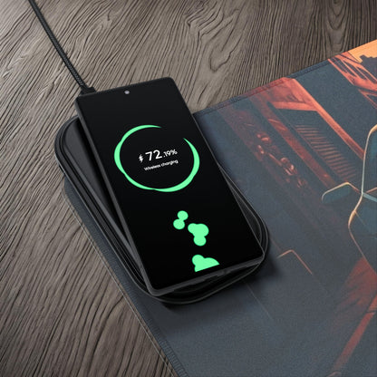 Lamborghini Huracan Street Life-LED Gaming Mouse Pad with Wireless Charging Printify by The Night Shift Automotive Apparel
