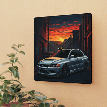 Mitsubishi Lancer Evo 9 Street Life-Acrylic Wall Clock