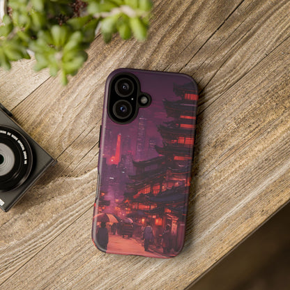 Traditional Japanese Village Countryside-Dual Layer Ultra Tough Phone Case iPhone 16 Matte Printify by The Night Shift Automotive Apparel