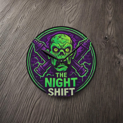 The Night Shift-Acrylic Wall Clock