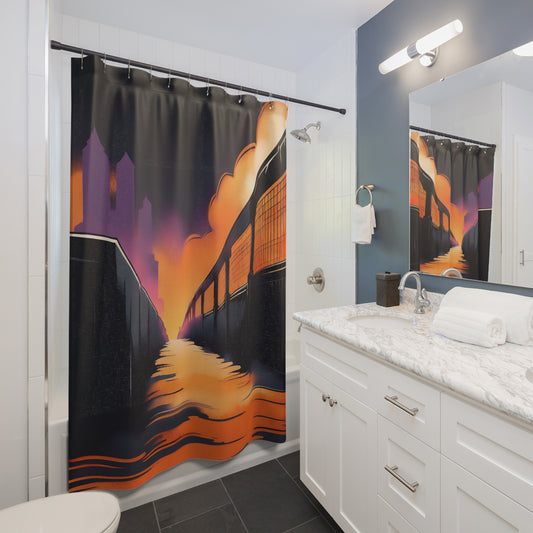 Shower Curtains Printify by The Night Shift Automotive Apparel