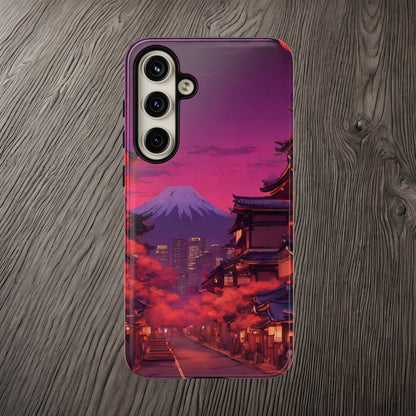 Traditional Japanese Village Countryside-Dual Layer Ultra Tough Phone Case Samsung Galaxy S24 Plus Glossy Printify by The Night Shift Automotive Apparel