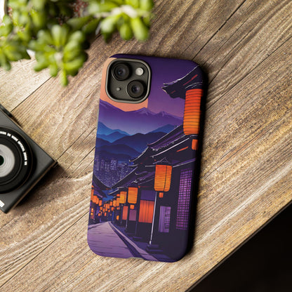 Traditional Japanese Village Countryside-Dual Layer Ultra Tough Phone Case iPhone 15 Plus Matte Printify by The Night Shift Automotive Apparel