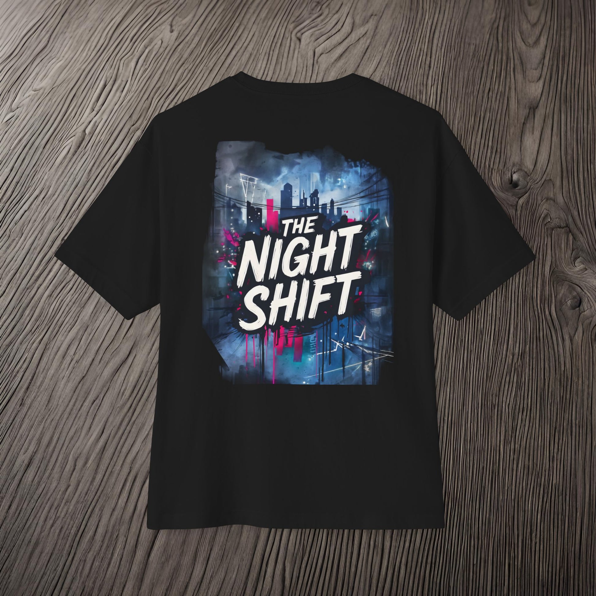 The Night Shift Essentials-Ultra Soft, Premium Unisex Oversized Boxy Tee Printify by The Night Shift Automotive Apparel