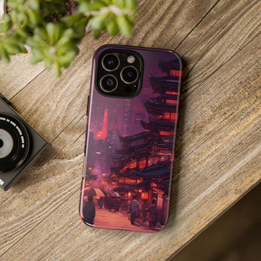 Traditional Japanese Village Countryside-Dual Layer Ultra Tough Phone Case iPhone 16 Pro Max Glossy Printify by The Night Shift Automotive Apparel
