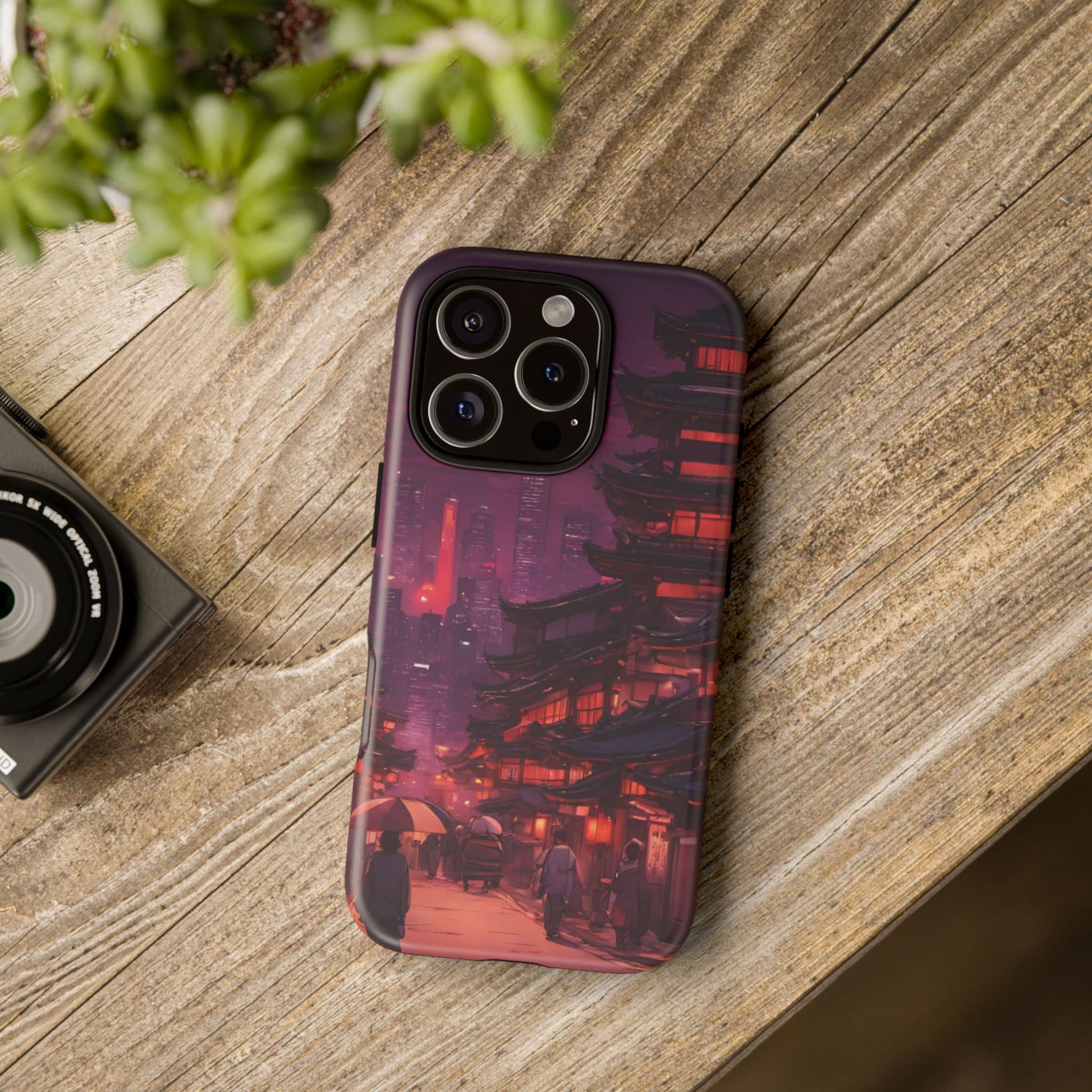 Traditional Japanese Village Countryside-Dual Layer Ultra Tough Phone Case iPhone 16 Pro Matte Printify by The Night Shift Automotive Apparel
