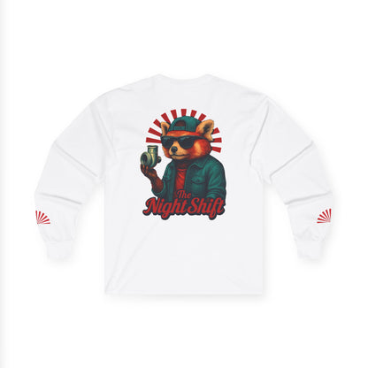 Good Vibes Red Panda-Premium, Ultra Soft Unisex Long Sleeve Tee Printify by The Night Shift Automotive Apparel