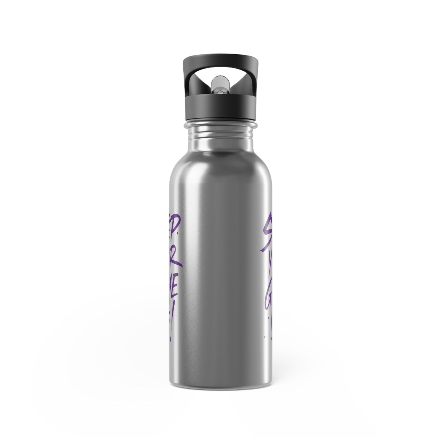 Stainless Steel Water Bottle With Straw, 20oz Printify by The Night Shift Automotive Apparel