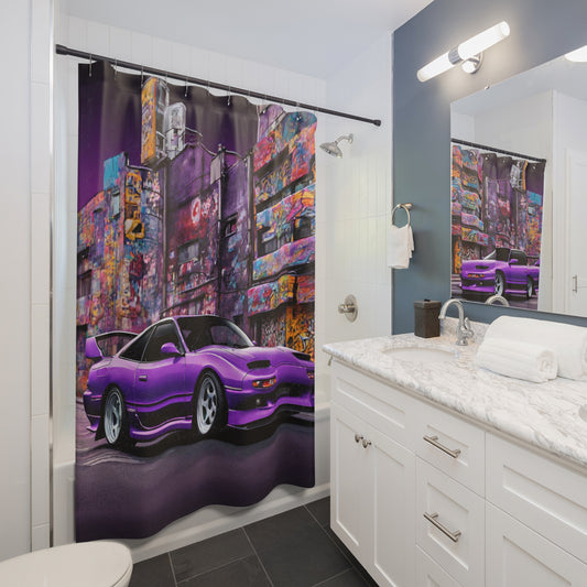 Shower Curtains Printify by The Night Shift Automotive Apparel