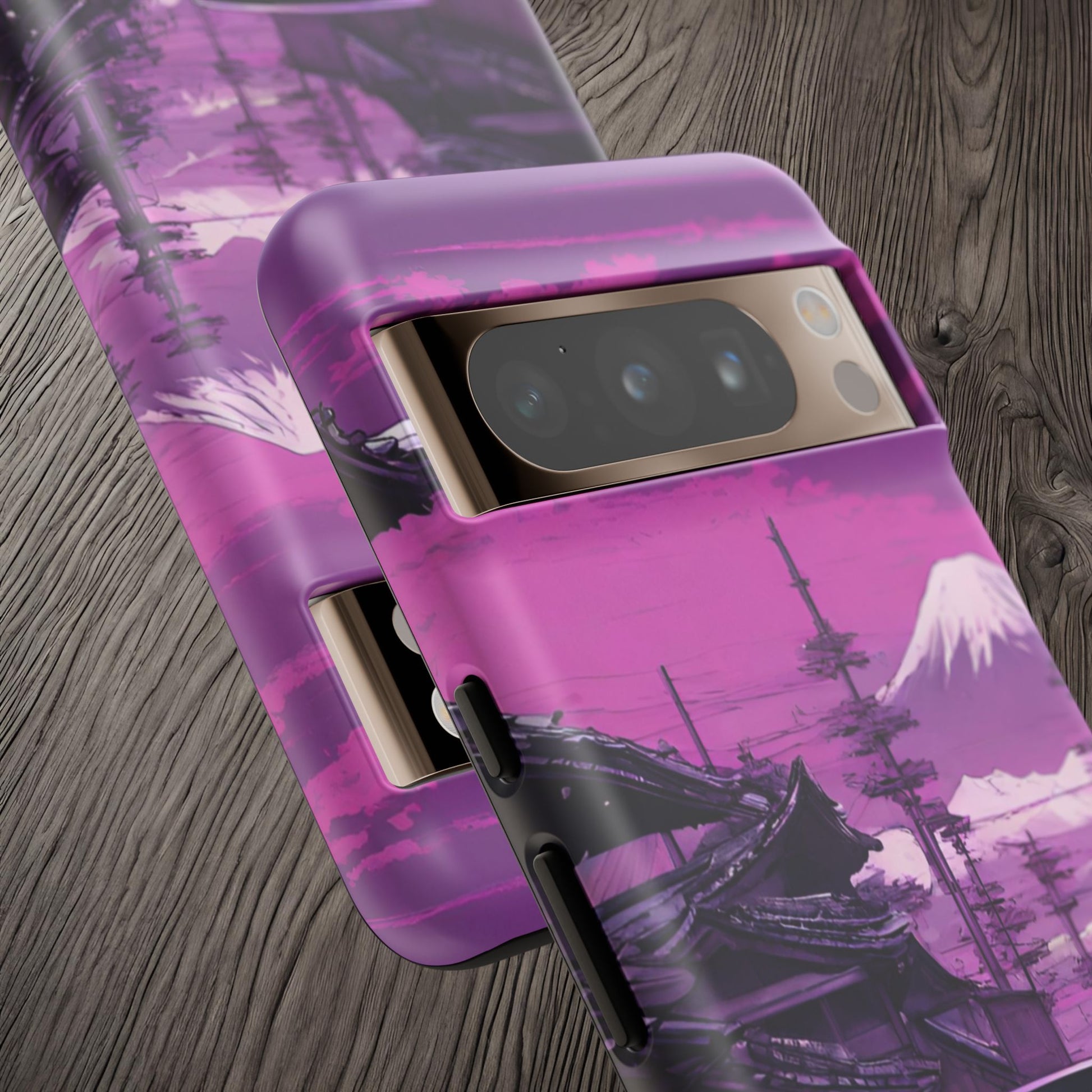 Nissan Skyline R34 Mt Fuji-Dual Layer Ultra Tough Phone Case Printify by The Night Shift Automotive Apparel