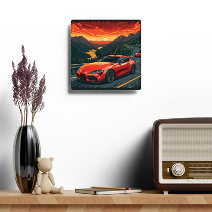 Toyota Supra MK-V Mountain Drive-Acrylic Wall Clock