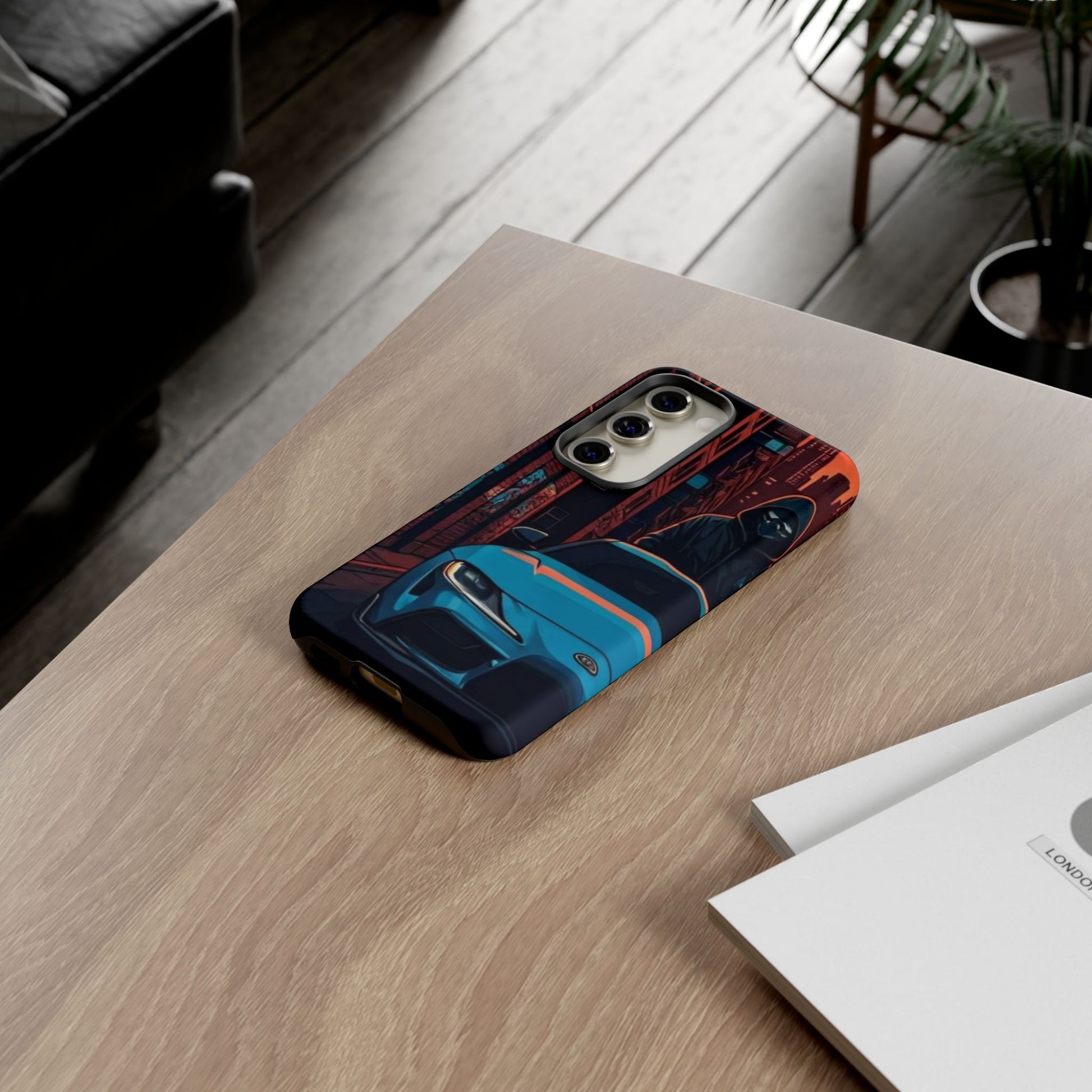 Toyota Supra MK-V Street Life-Dual Layer Ultra Tough Phone Case Samsung Galaxy S23 Matte Printify by The Night Shift Automotive Apparel