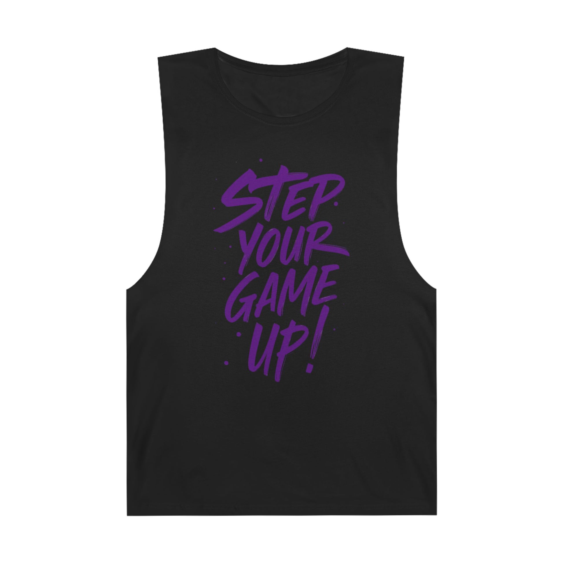 Step Your Game Up - Premium Unisex Barnard Tank Top Black Printify by The Night Shift Automotive Apparel