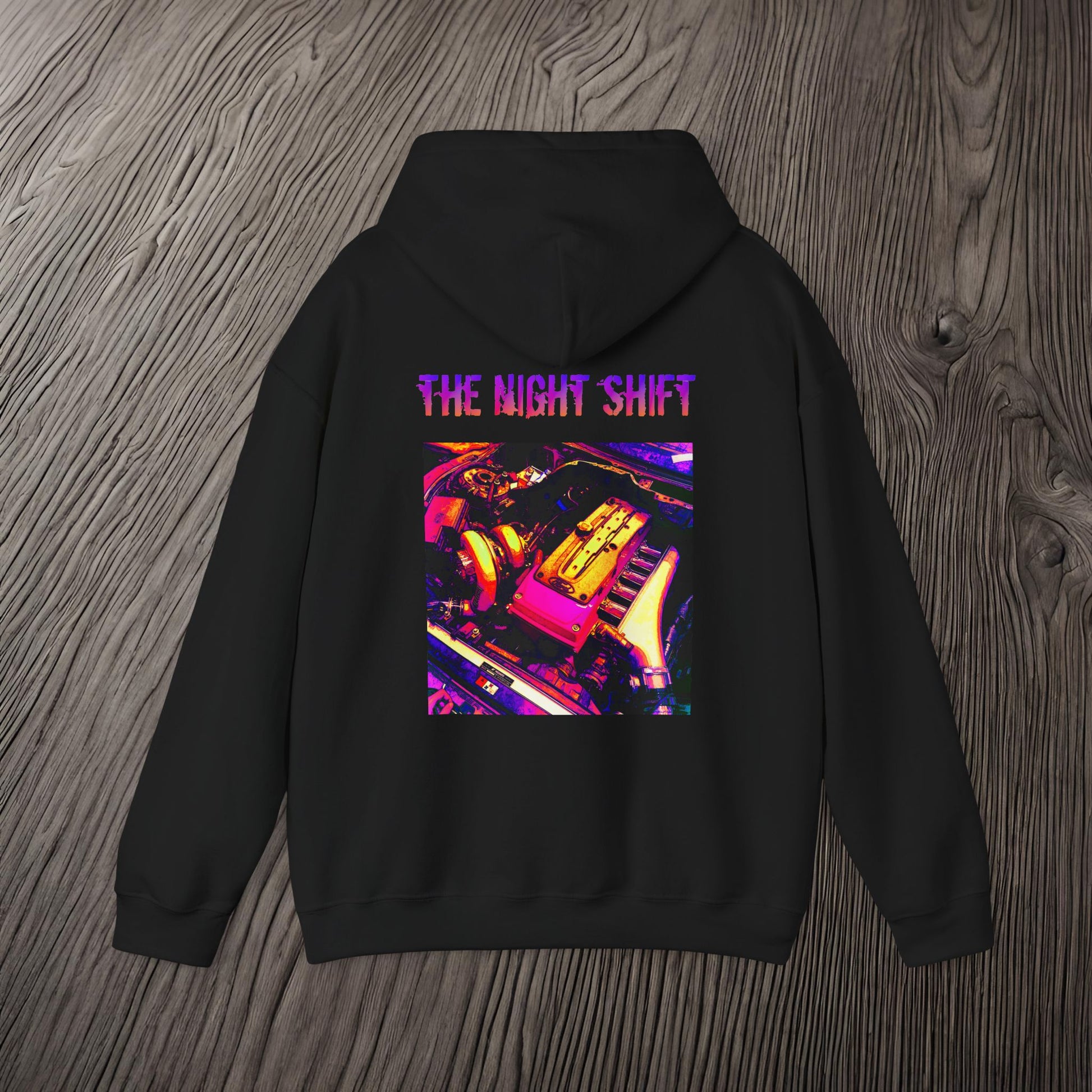 Barra Synthwave-Premium, Ultra Soft Unisex Hoodie Printify by The Night Shift Automotive Apparel