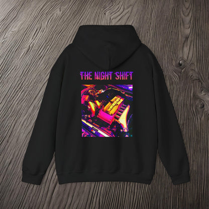 Barra Synthwave-Premium, Ultra Soft Unisex Hoodie Printify by The Night Shift Automotive Apparel