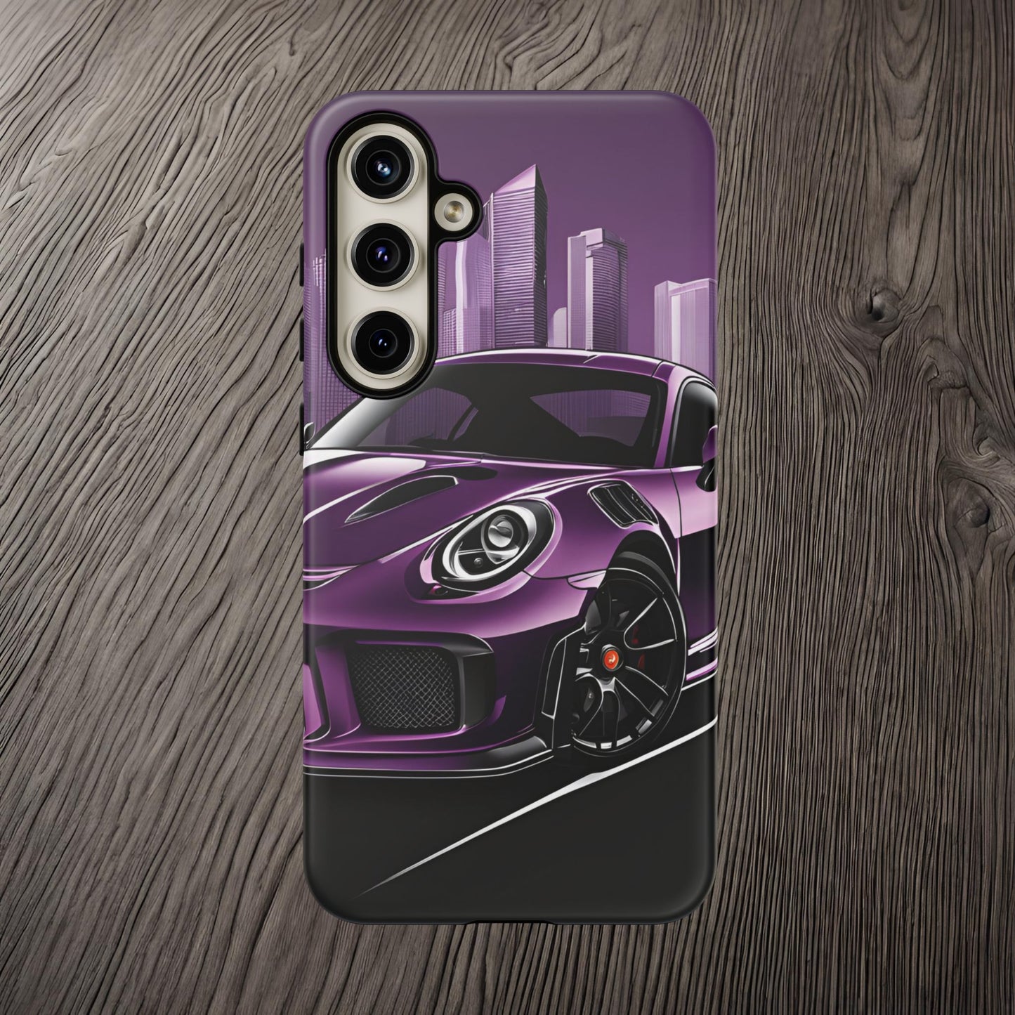 Porsche 911 GT3 RS-Dual Layer Ultra Tough Phone Case Samsung Galaxy S24 Plus Matte Printify by The Night Shift Automotive Apparel