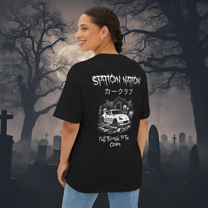 👻 HALLOWEEN LIMITED EDITION Nissan 370z-Premium, Ultra Soft Oversized Boxy Tee