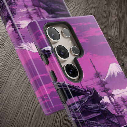 Nissan Skyline R34 Mt Fuji-Dual Layer Ultra Tough Phone Case Printify by The Night Shift Automotive Apparel