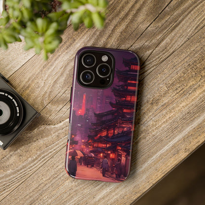 Traditional Japanese Village Countryside-Dual Layer Ultra Tough Phone Case iPhone 16 Pro Glossy Printify by The Night Shift Automotive Apparel
