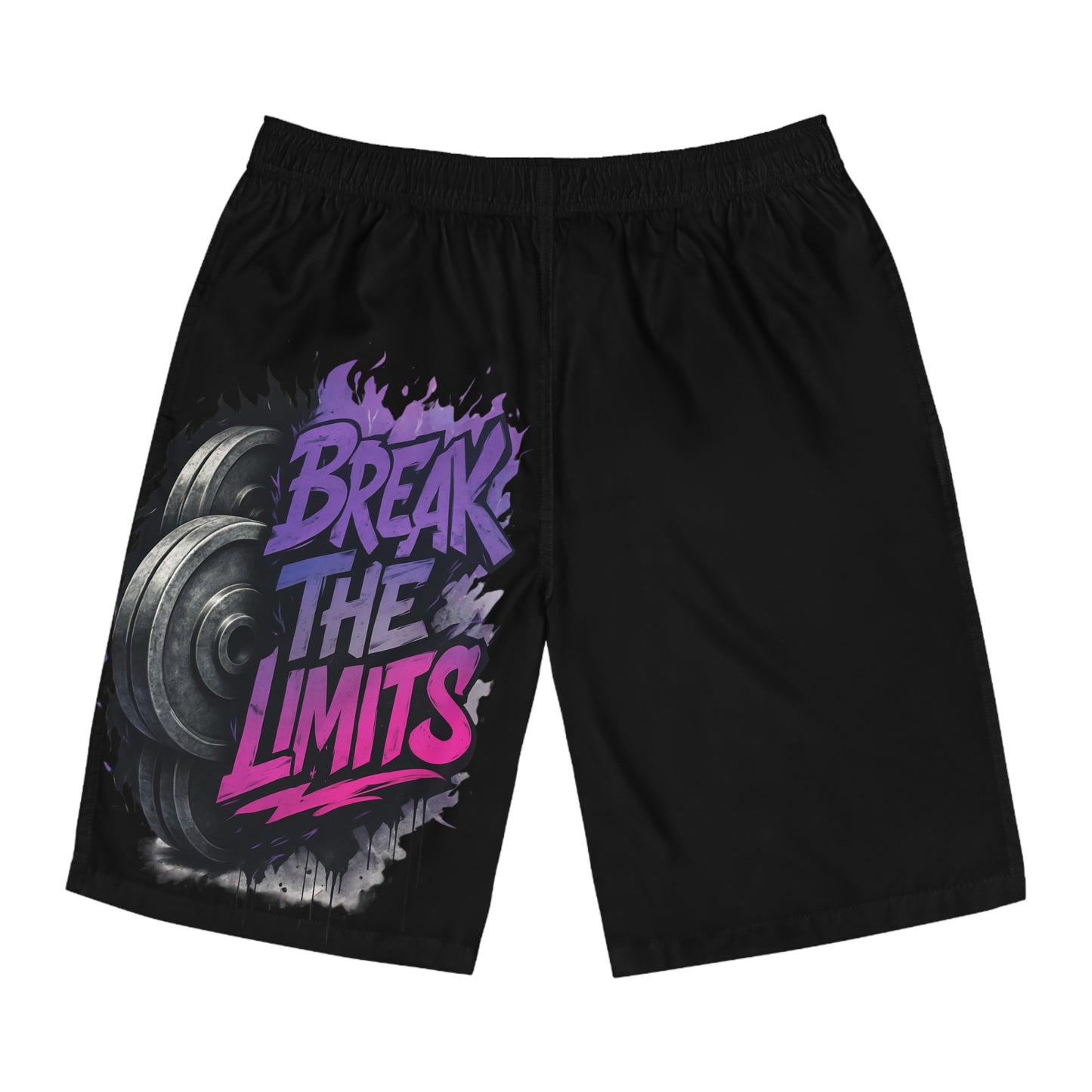 Break The Limits - Men's Relaxed Fit Board Shorts Printify by The Night Shift Automotive Apparel